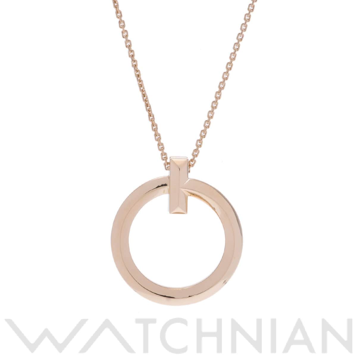 ティファニー Tワンサークル ネックレス ゴールド K18イエローゴールド YG レディース ジュエリー 【中古】【jewelry】