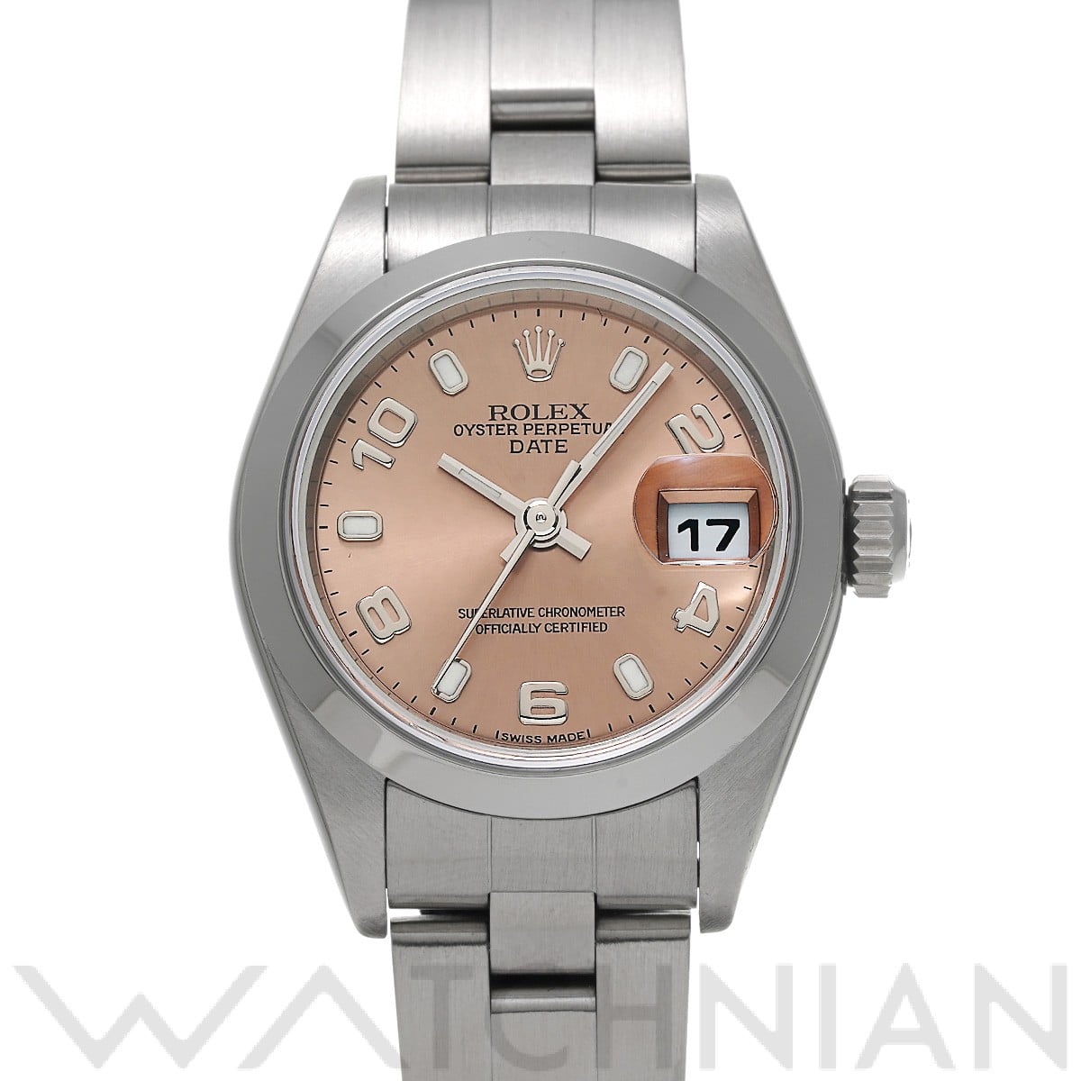 ロレックス オイスター パーペチュアル デイト 79160 ピンク レディース 時計 【中古】【wristwatch】