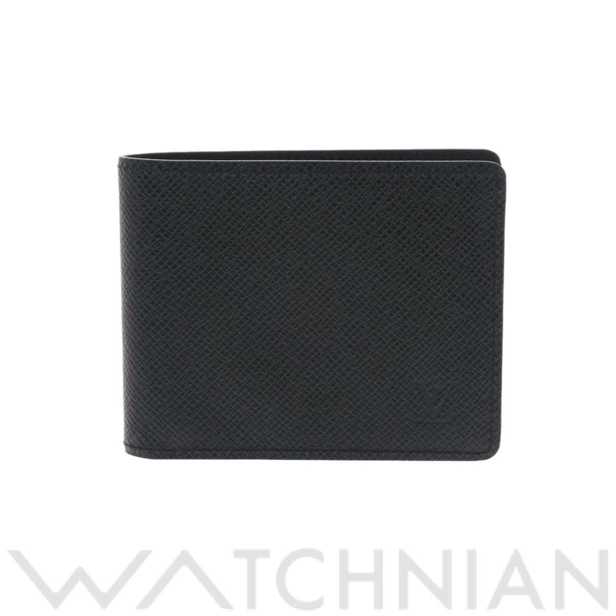 ルイ ヴィトン タイガ ポルトフォイユ スレンダー ノワール M30539 レザー メンズ 財布 【未使用】【purse】