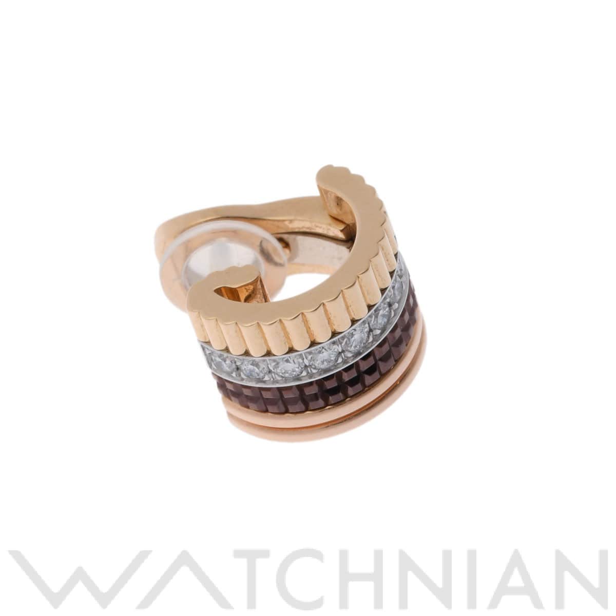 ブシュロン キャトルクラシック シングル 片耳 3カラー ゴールド K18YG/PG/WG レディース ジュエリー 【中古】【jewelry】