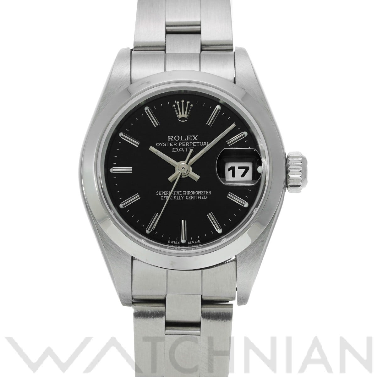ロレックス オイスター パーペチュアル デイト 79160 ブラック レディース 時計 【中古】【wristwatch】