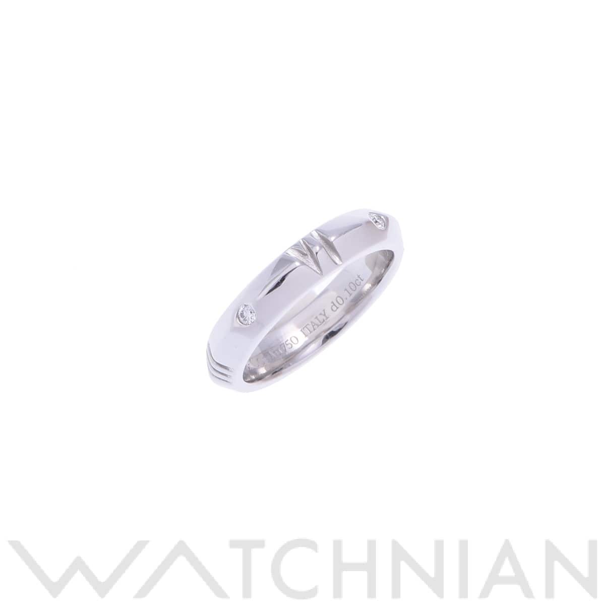 ティファニー アトラスXクローズドナロー リング 4PD シルバー K18ホワイトゴールド WG レディース ジュエリー 【中古】【jewelry】