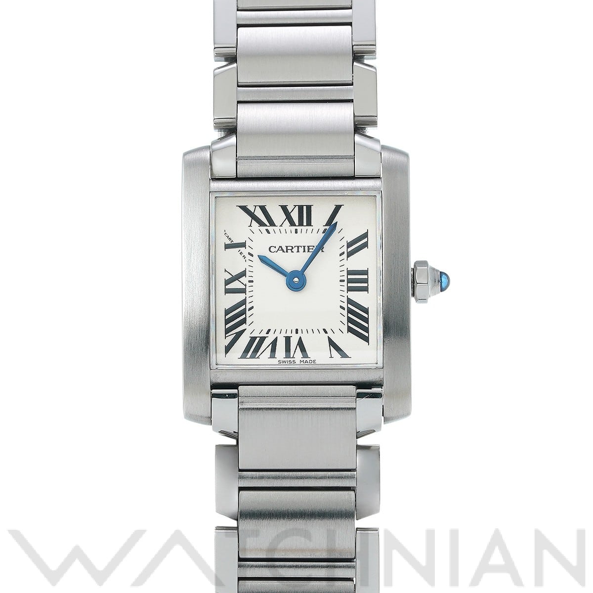 カルティエ タンク フランセーズ SM W51008Q3 シルバー レディース 時計 【中古】【wristwatch】