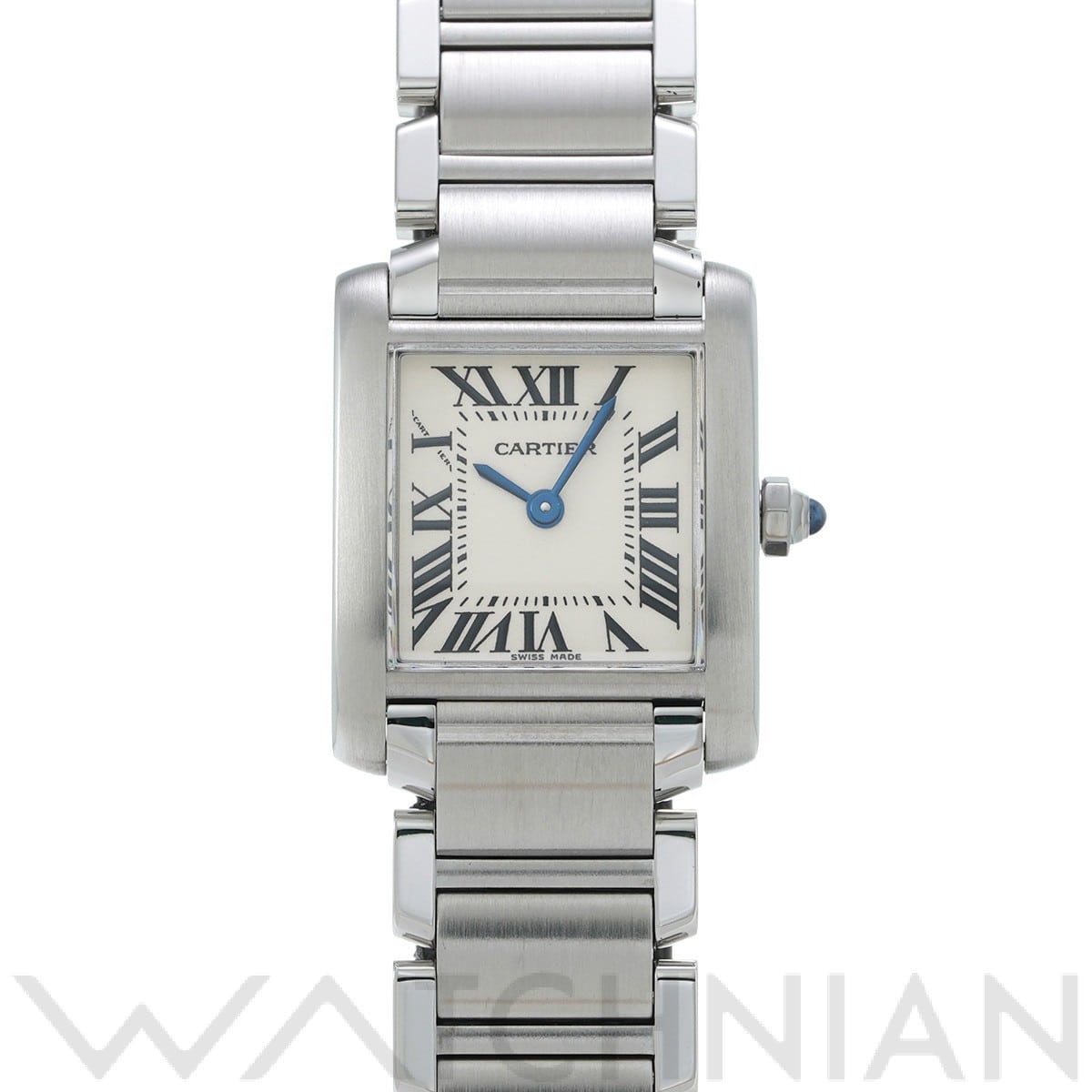 カルティエ タンク フランセーズ SM W51008Q3 シルバー レディース 時計 【中古】【wristwatch】