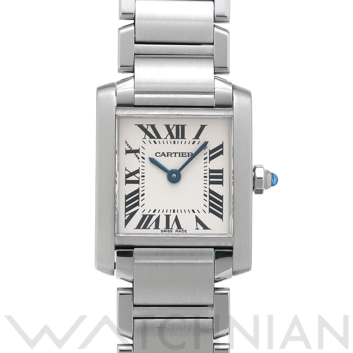 カルティエ タンク フランセーズ SM W51008Q3 シルバー レディース 時計 【中古】【wristwatch】