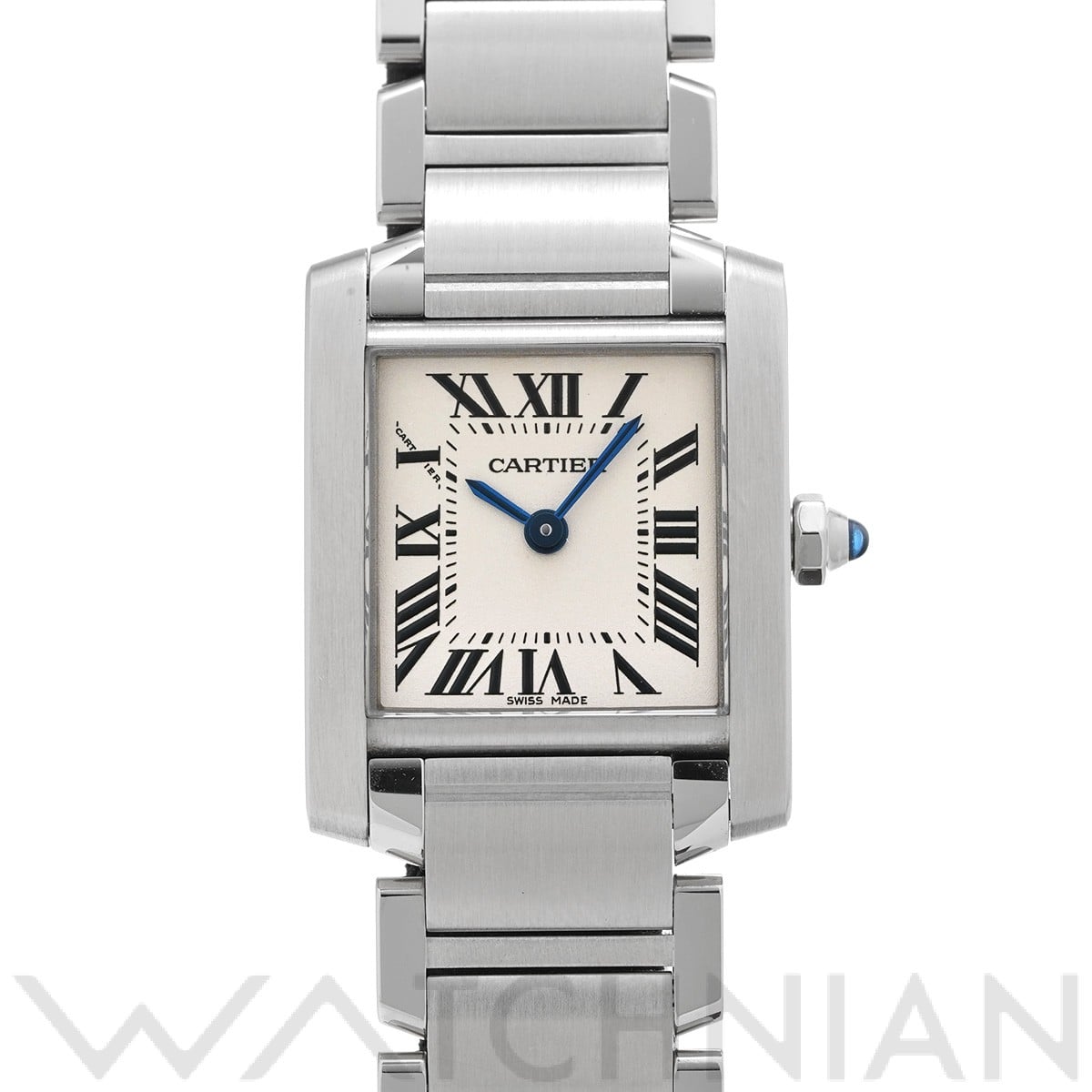 カルティエ タンク フランセーズ SM W51008Q3 シルバー レディース 時計 【中古】【wristwatch】
