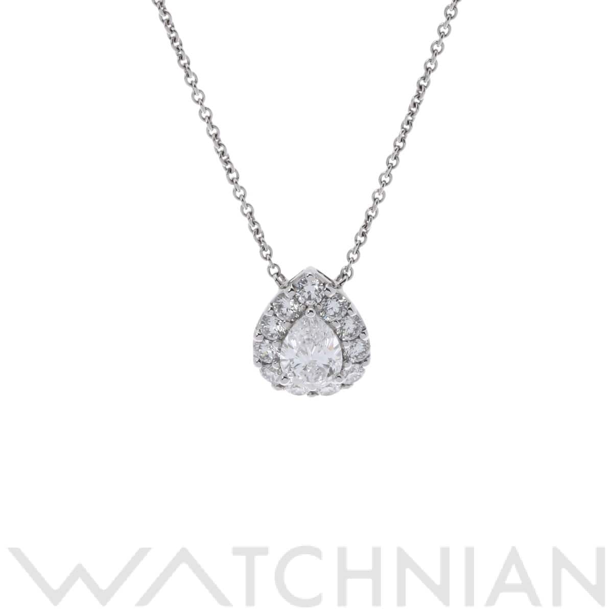 グラフ ペアシェイプダイヤ 0.70ct D-VS2 シルバー K18ホワイトゴールド WG レディース ジュエリー 【中古】【jewelry】