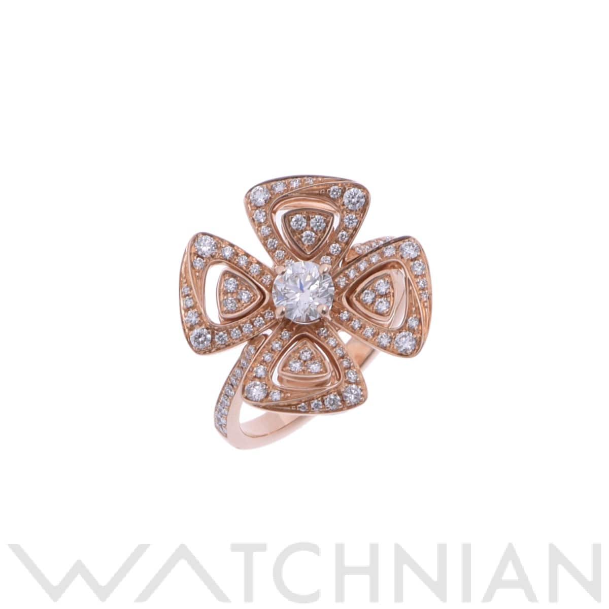 ブルガリ フィオレヴァーリング #50 ゴールド 355871 K18ピンクゴールド PG レディース ジュエリー 【中古】【jewelry】