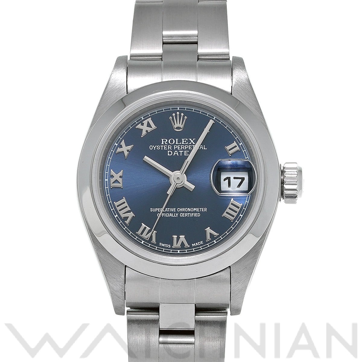 ロレックス オイスター パーペチュアル デイト 79160 ブルー レディース 時計 【中古】【wristwatch】
