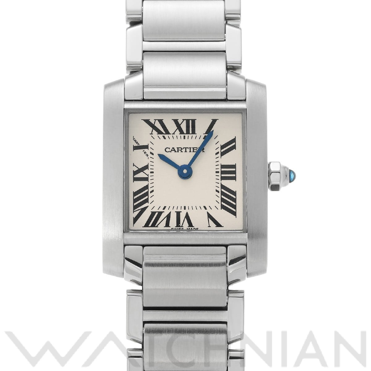 カルティエ タンク フランセーズ SM W51008Q3 シルバー レディース 時計 【中古】【wristwatch】