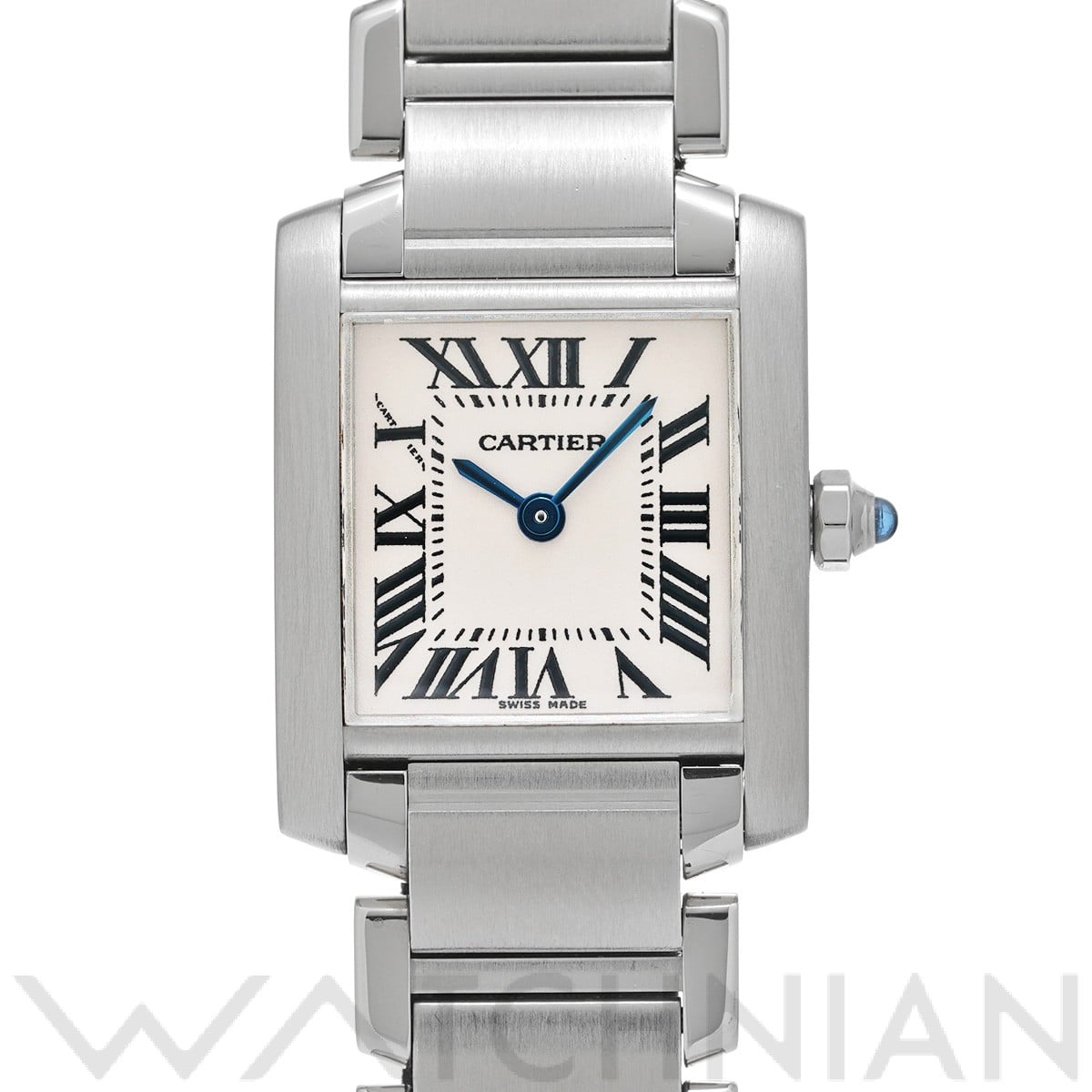 カルティエ タンク フランセーズ SM W51008Q3 シルバー レディース 時計 【中古】【wristwatch】