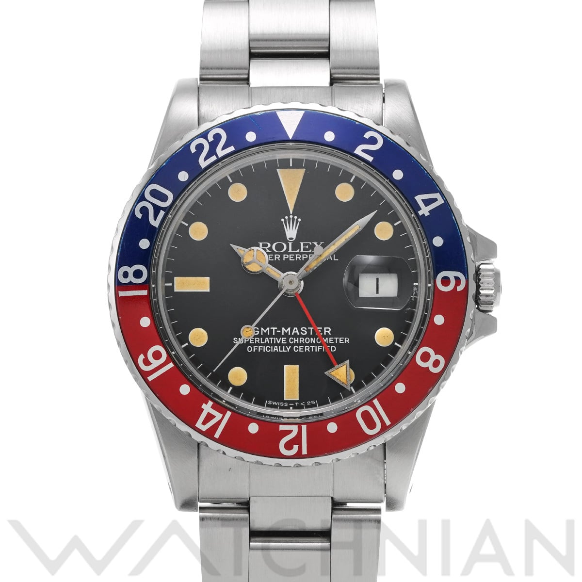 ロレックス GMTマスター 16750 ブラック メンズ 時計 【中古】【wristwatch】