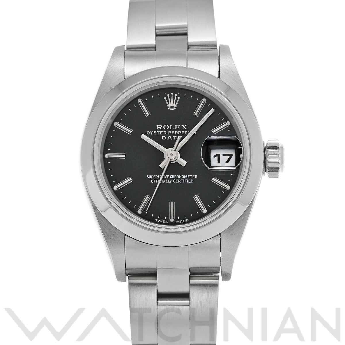 ロレックス オイスター パーペチュアル デイト 79160 ブラック レディース 時計 【中古】【wristwatch】