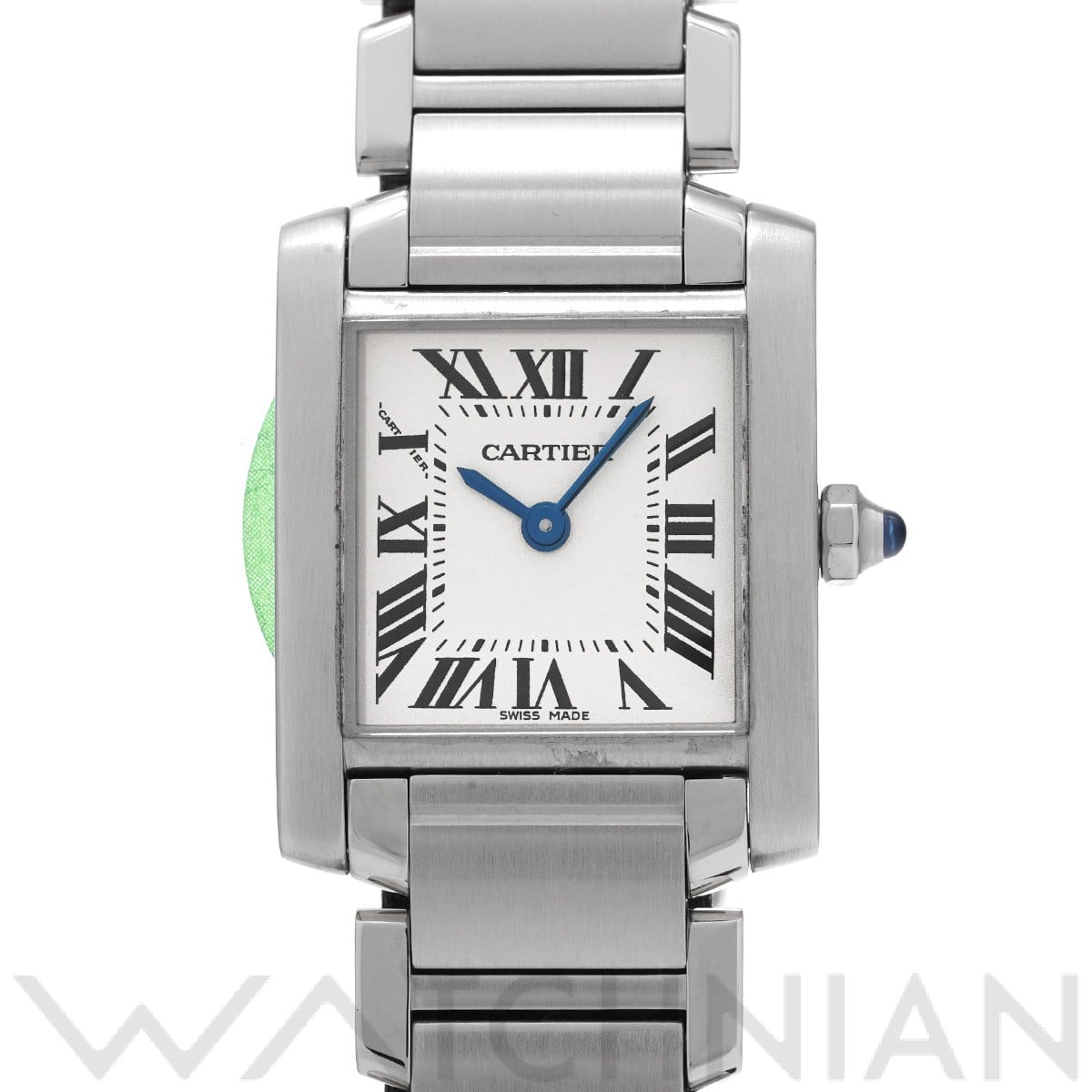 カルティエ タンク フランセーズ SM W51008Q3 シルバー レディース 時計 【中古】【wristwatch】