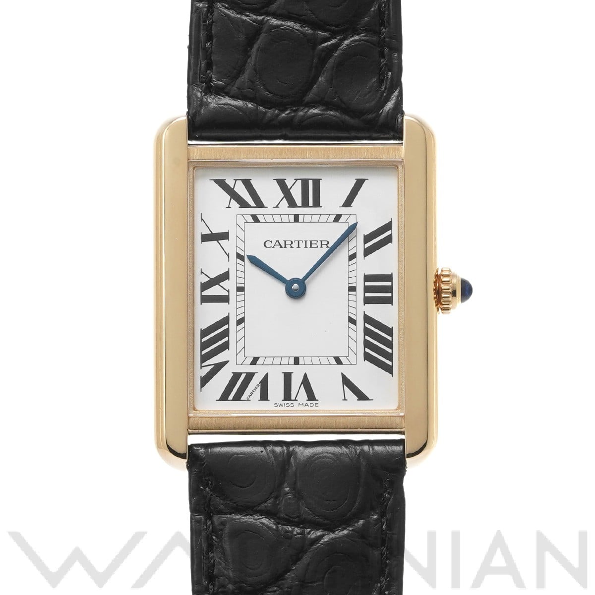 カルティエ タンクソロ LM W5200004 シルバー メンズ 時計 【中古】【wristwatch】