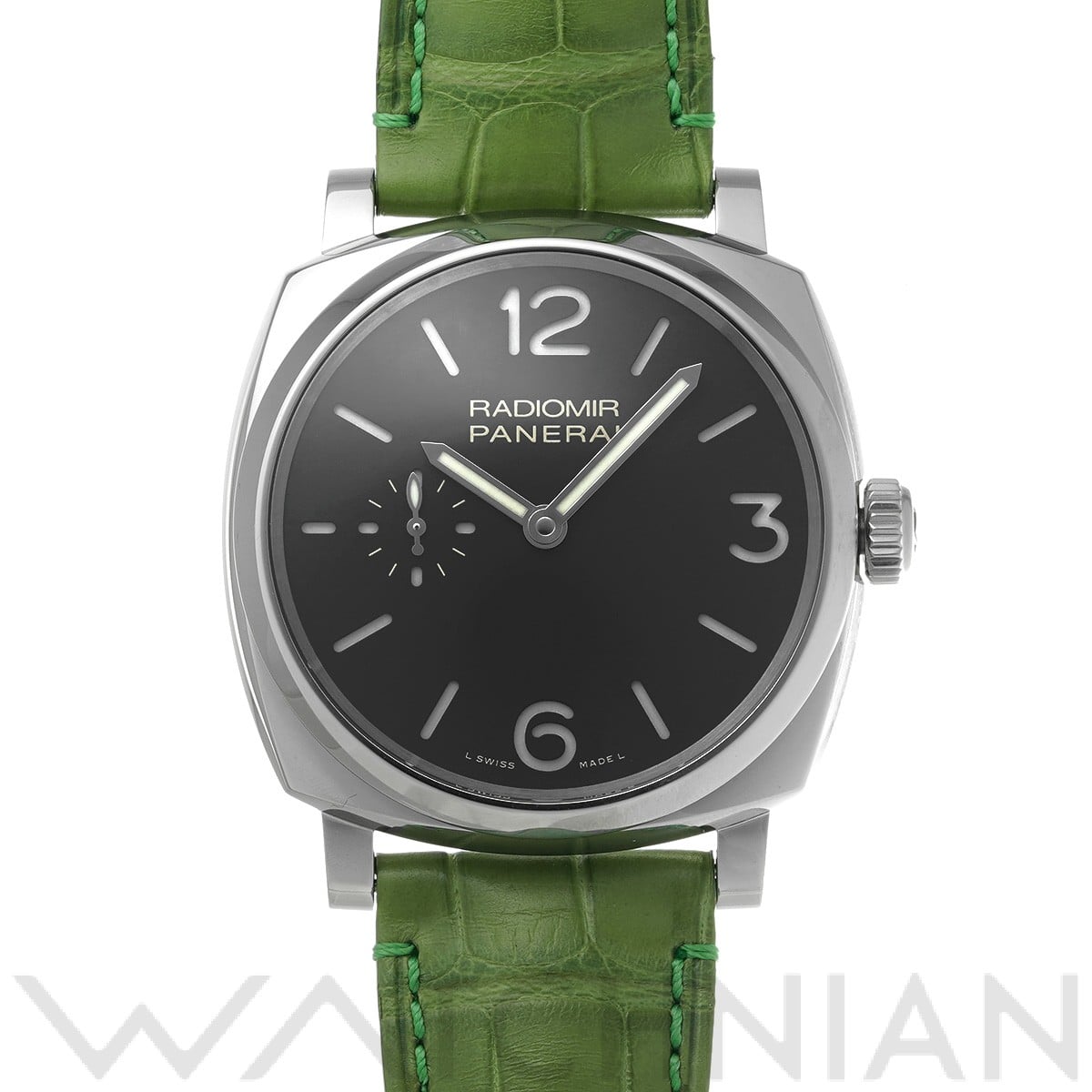 パネライ ラジオミール 1940 3デイズ アッチャイオ PAM00574 ブラック メンズ 時計 【中古】【wristwatch】