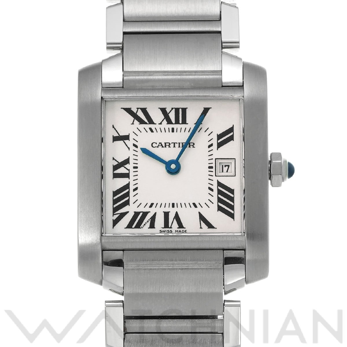 カルティエ タンク フランセーズ MM W51011Q3 シルバー ユニセックス 時計 【中古】【wristwatch】