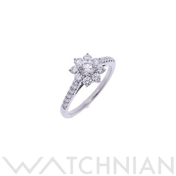 ハリー ウィンストン サンフラワー リング ミニ シルバー FRDPNA003SF Pt950プラチナ レディース ジュエリー 【中古】【jewelry】