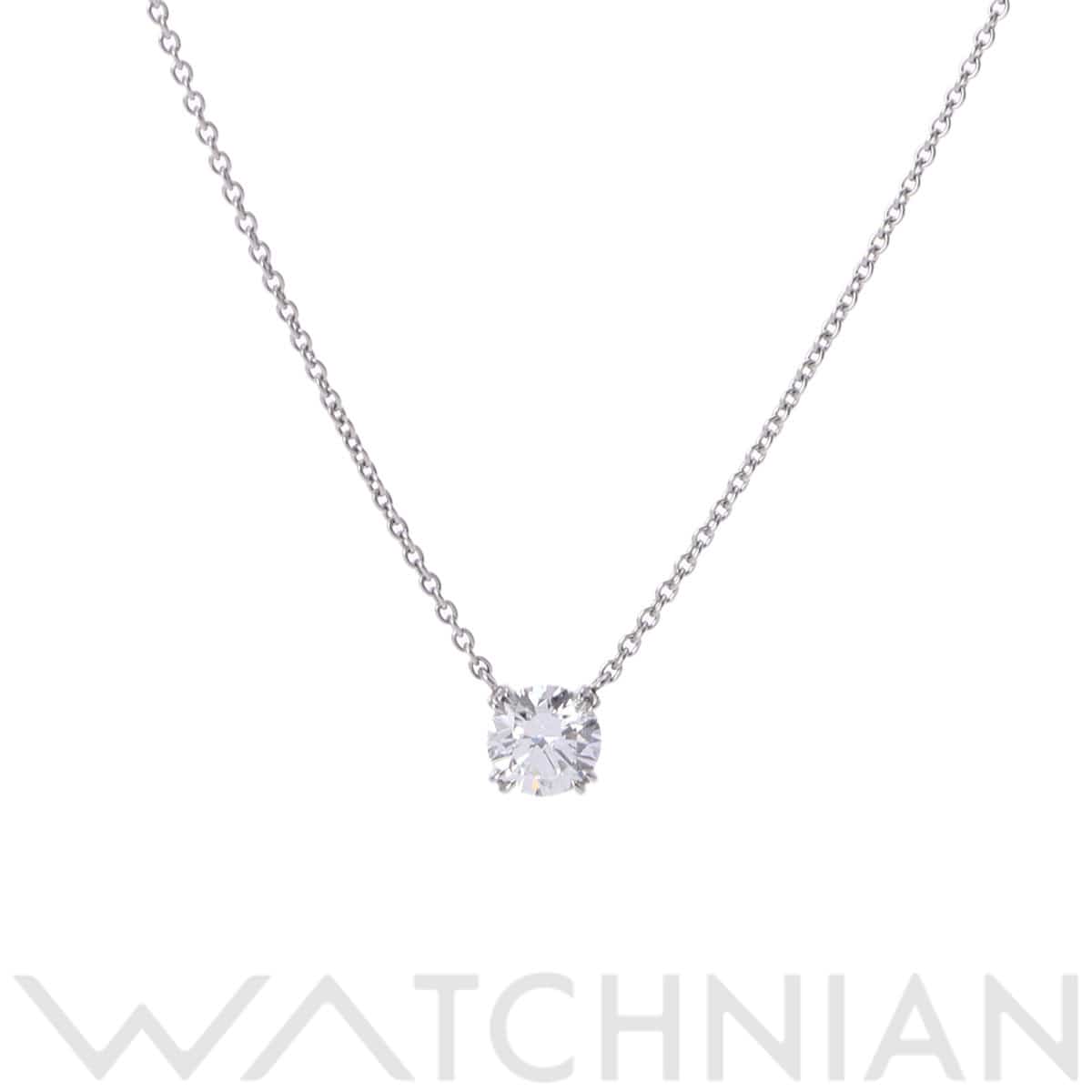 ハリー ウィンストン ソリティアネックレス シルバー Pt950プラチナ レディース ジュエリー 【中古】【jewelry】