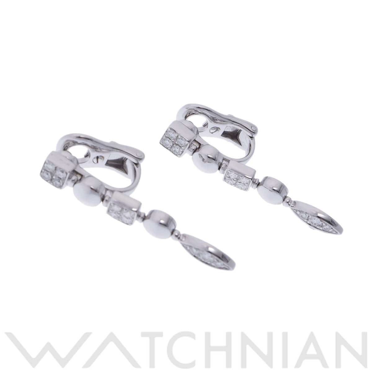 ブルガリ ルチアイヤリング シルバー K18ホワイトゴールド WG レディース ジュエリー 【中古】【jewelry】