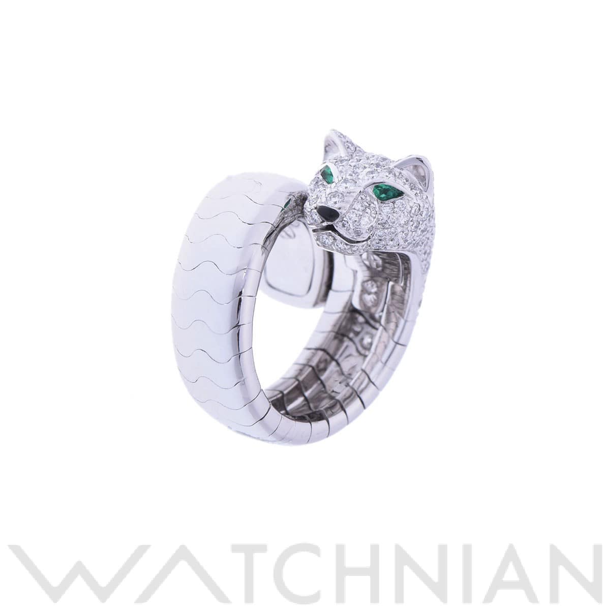 カルティエ パンテールラカルダ リング #51 シルバー N4123951 K18ホワイトゴールド WG レディース ジュエリー 【中古】【jewelry】