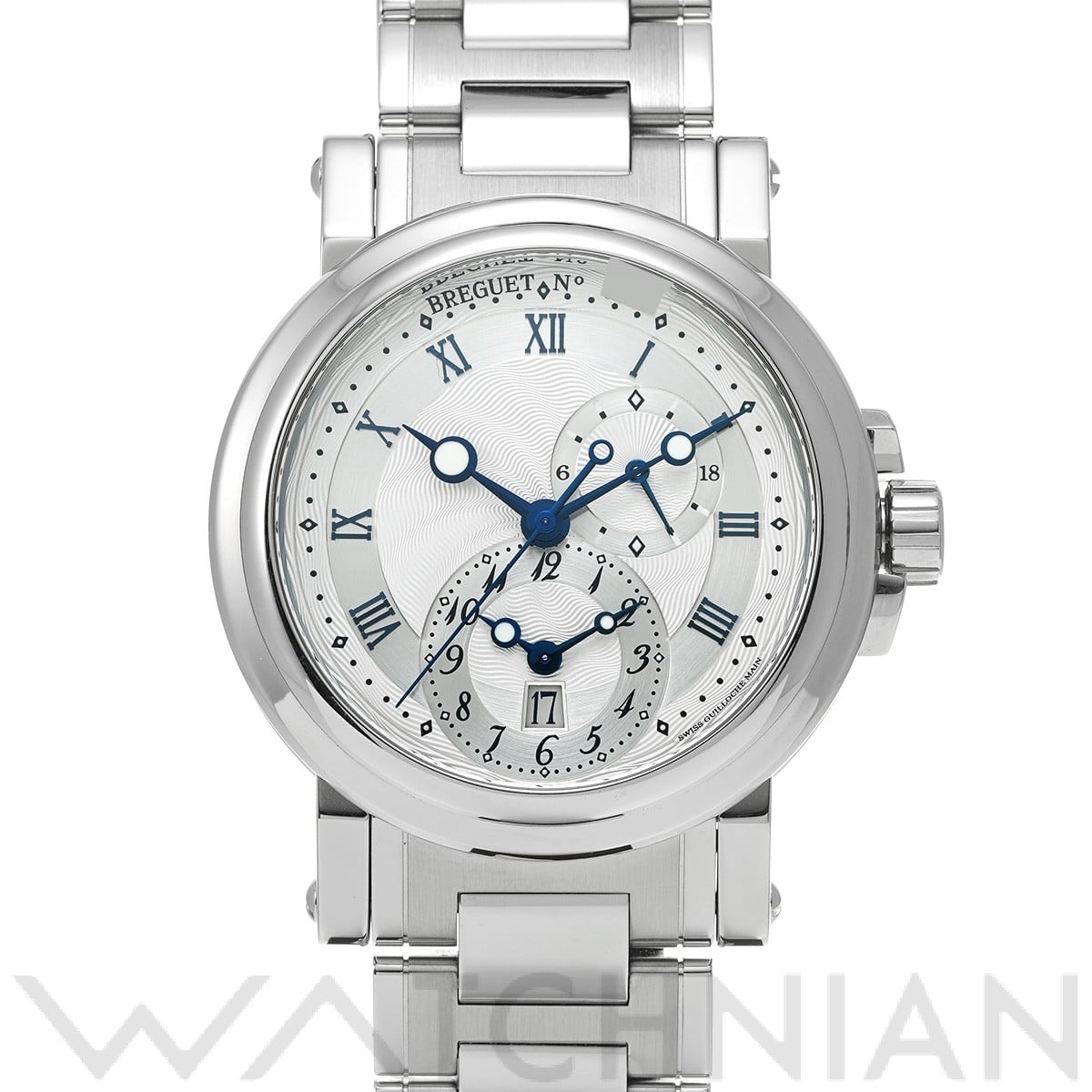 ブレゲ マリーン GMT 5857ST/12/SZ0 シルバー メンズ 時計 【中古】【wristwatch】