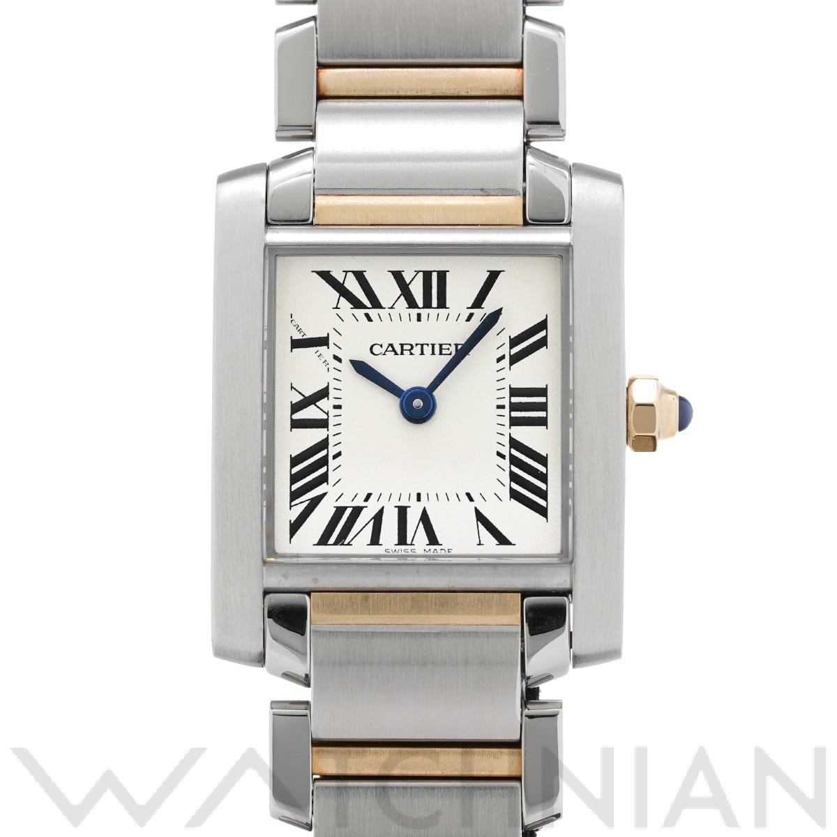 カルティエ タンク フランセーズ SM W51007Q4 シルバー レディース 時計 【中古】【wristwatch】