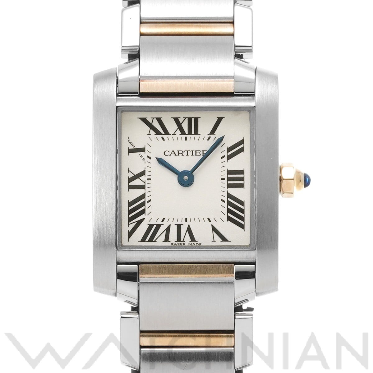 カルティエ タンク フランセーズ SM W51007Q4 シルバー レディース 時計 【中古】【wristwatch】