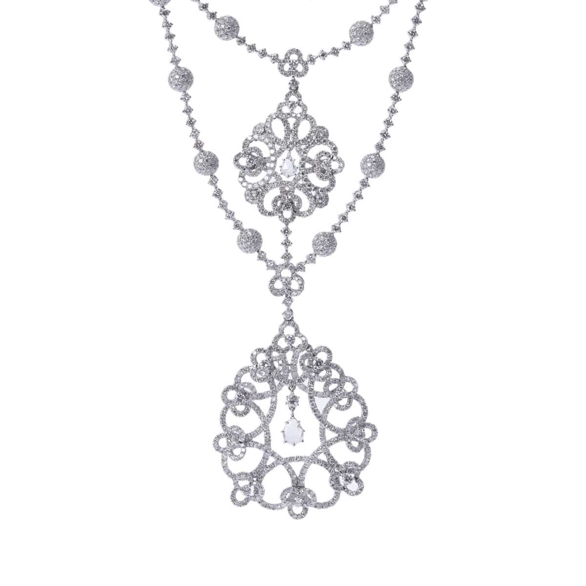 梶光夫 ダイヤ シルバー K18ホワイトゴールド WG レディース ジュエリー 【中古】【jewelry】
