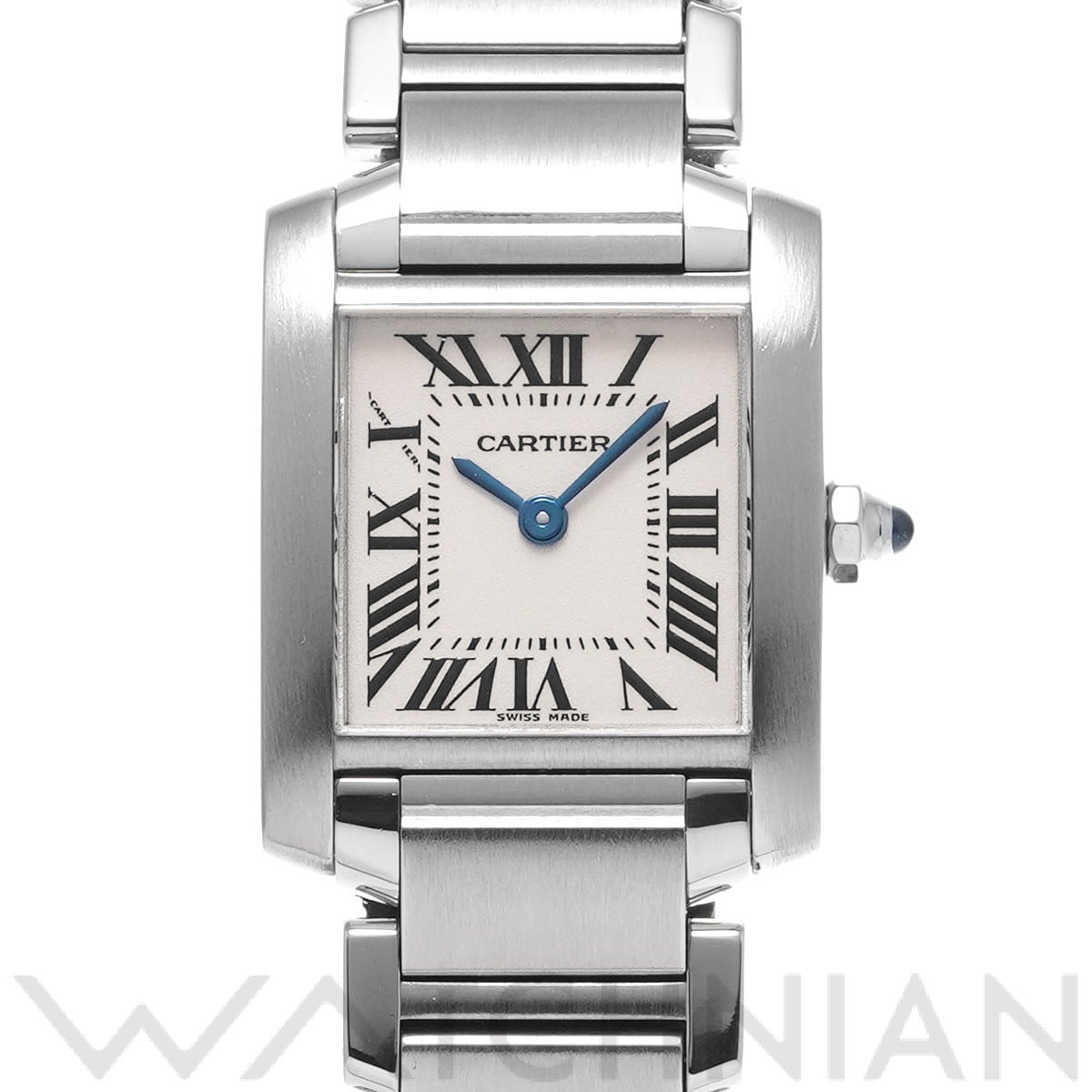 カルティエ タンク フランセーズ SM W51008Q3 シルバー レディース 時計 【中古】【wristwatch】
