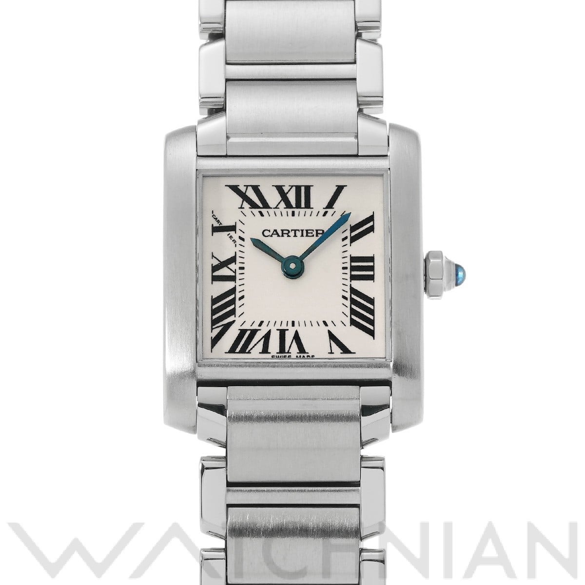 カルティエ タンク フランセーズ SM W51008Q3 シルバー レディース 時計 【中古】【wristwatch】