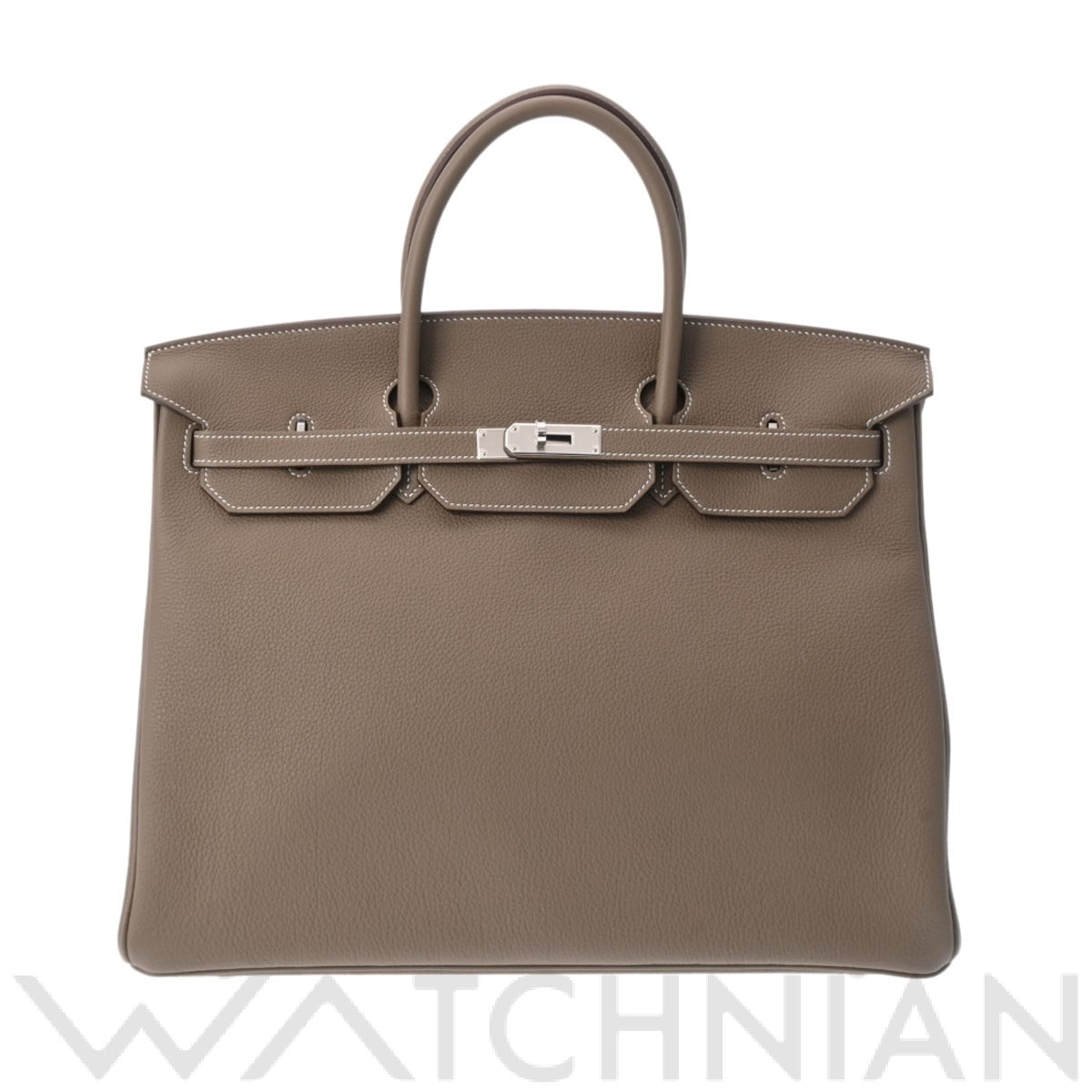 エルメス バーキン 40 エトゥープ/パラジウム金具 トゴ ユニセックス バッグ 【新品】【bag】