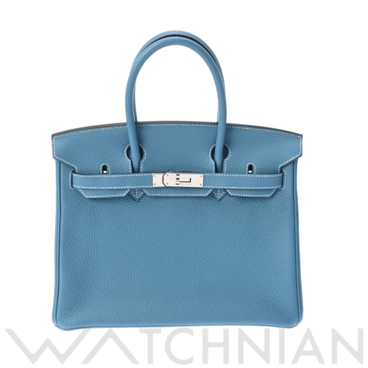エルメス バーキン 30 ブルージーン/パラジウム金具 トリヨンクレマンス レディース バッグ 【中古】【bag】