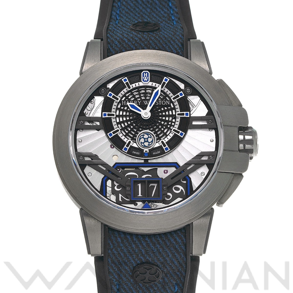 ハリー ウィンストン オーシャン プロジェクト Z11 OCEABD42ZZ001 ブラック メンズ 時計 【中古】【wristwatch】
