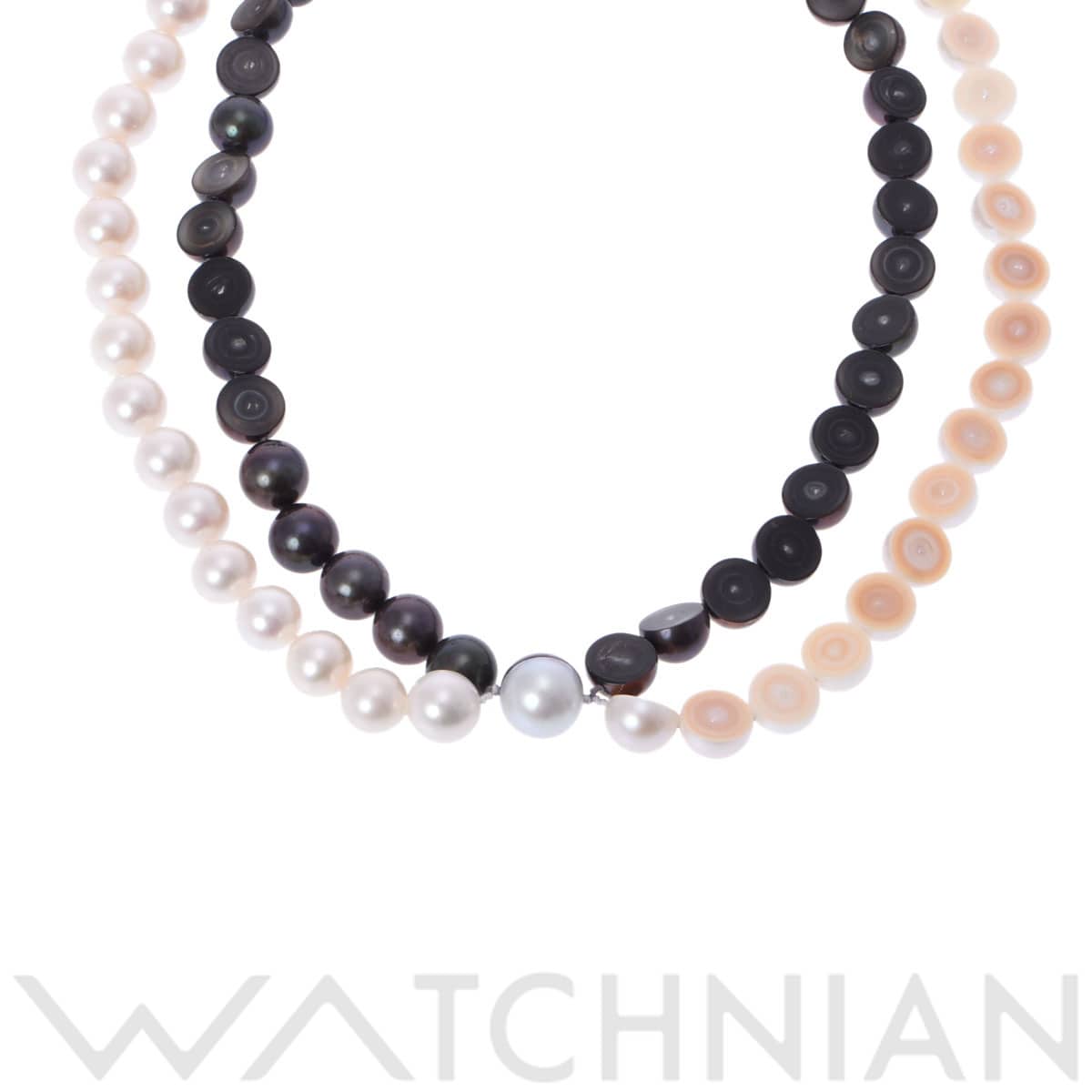タサキ スライスドパール ネックレス ゴールド K18イエローゴールド YG レディース ジュエリー 【中古】【jewelry】