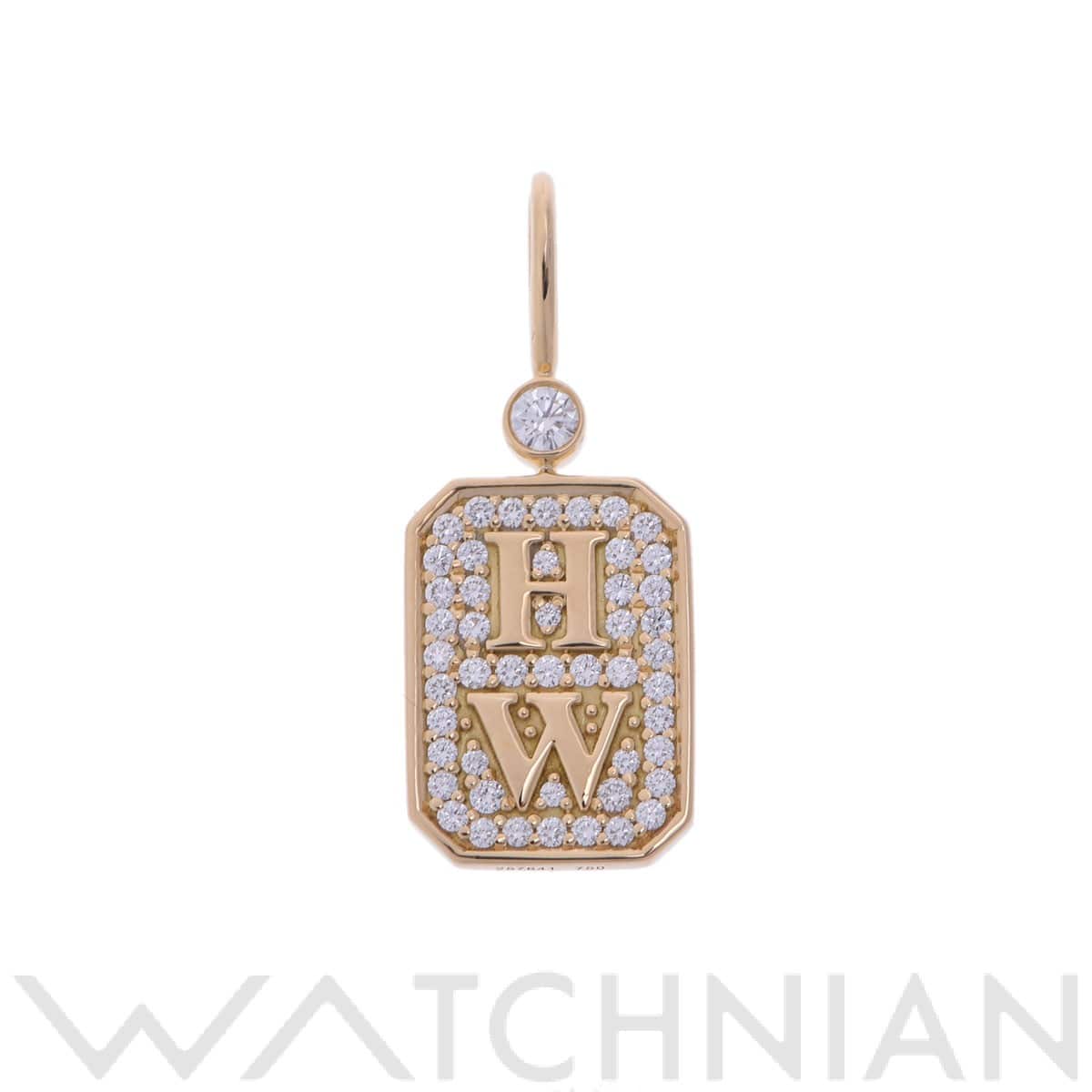 ハリー ウィンストン HWロゴ チャーム ゴールド CMDYRDPALOG K18イエローゴールド YG レディース ジュエリー 【中古】【jewelry】