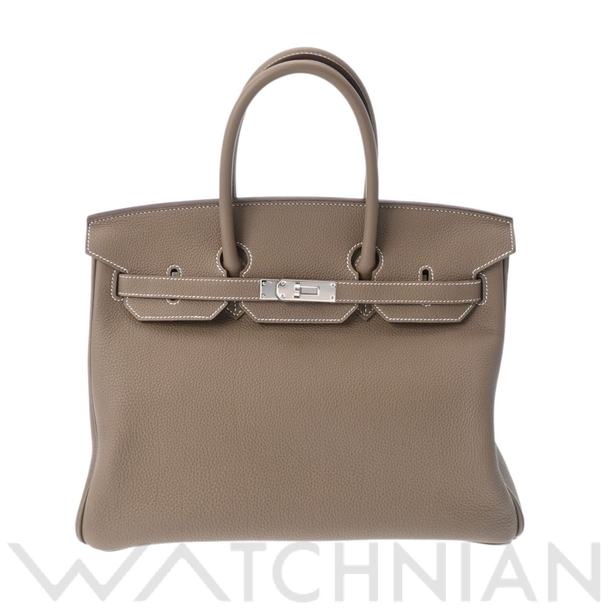 エルメス バーキン 35 エトゥープ/パラジウム金具 トゴ ユニセックス バッグ 【新品】【bag】