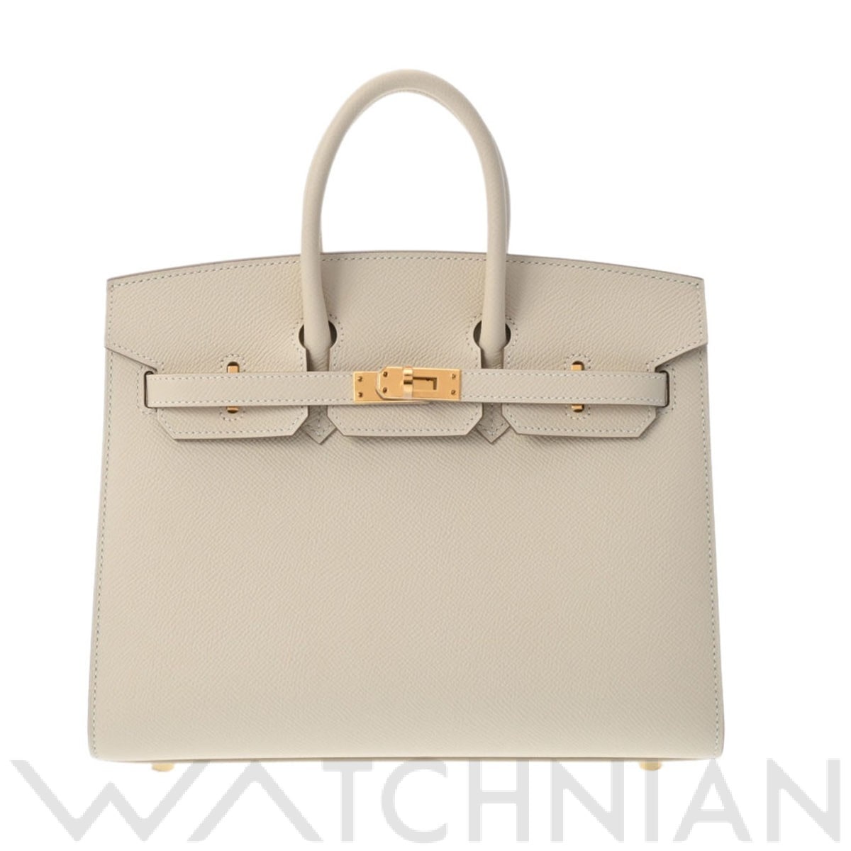 エルメス バーキン 25 セリエ クレ/ゴールド金具 ヴォーエプソン レディース バッグ 【未使用】【bag】