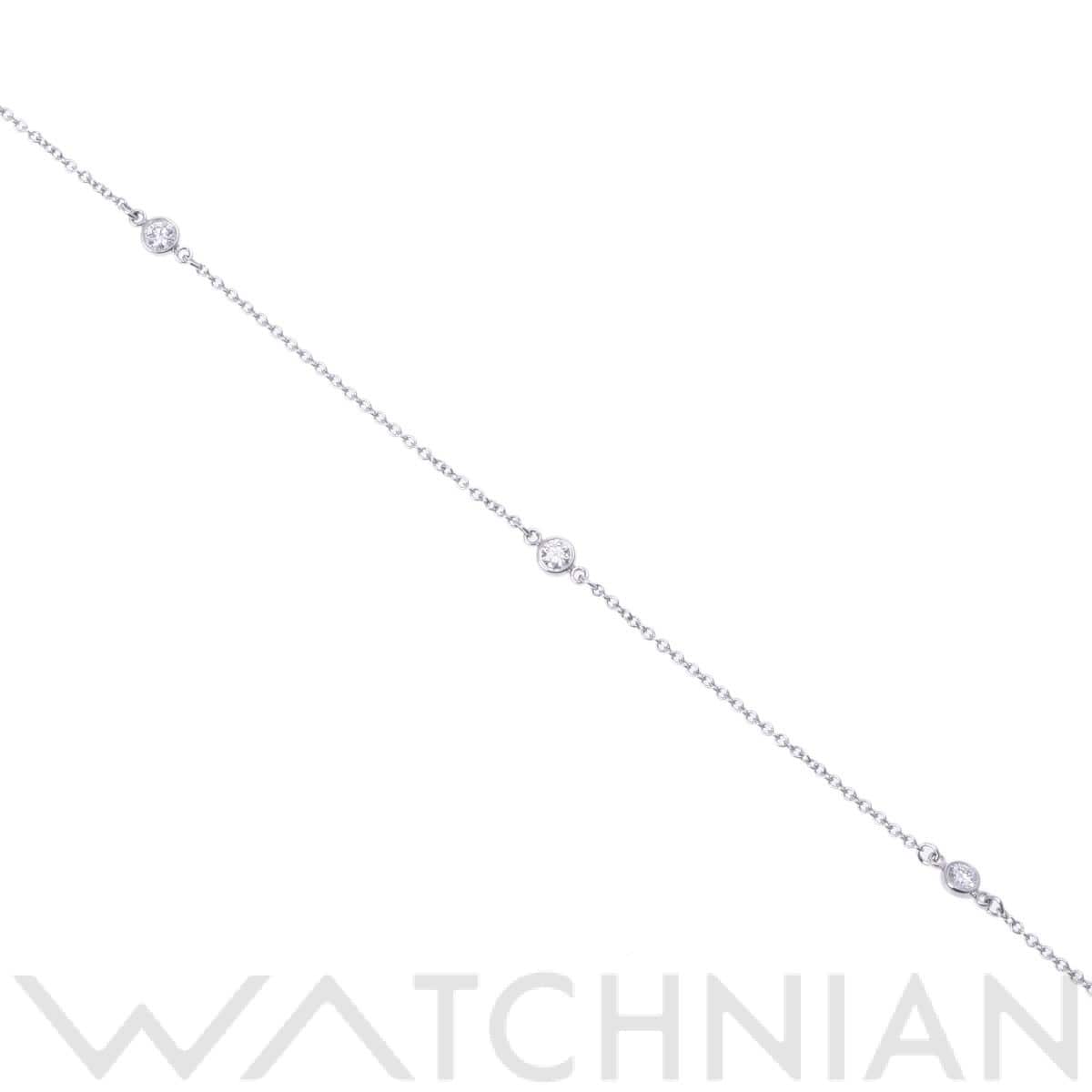 ティファニー バイザヤード ブレスレット 3PD ホワイト Pt950プラチナ レディース ジュエリー 【中古】【jewelry】