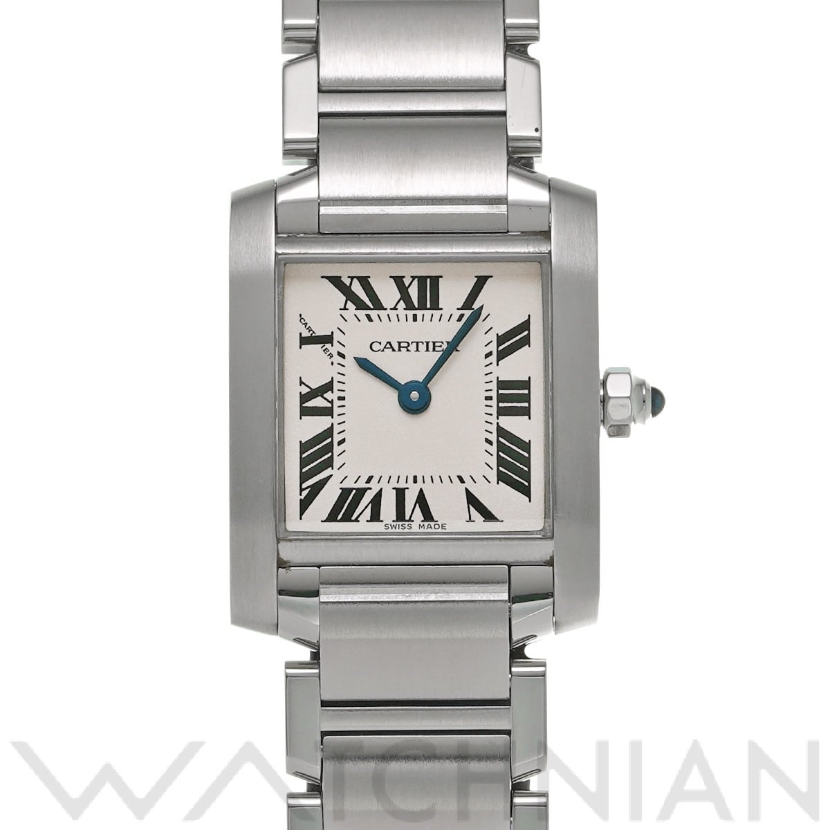 カルティエ タンク フランセーズ SM W51008Q3 シルバー レディース 時計 【中古】【wristwatch】