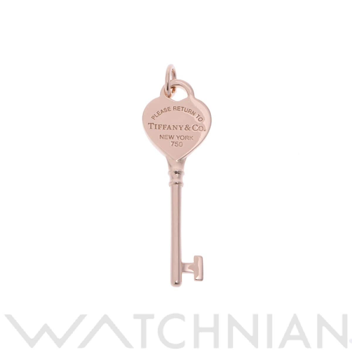 ティファニー ハートキー ペンダントトップ ゴールド K18ピンクゴールド PG レディース ジュエリー 【中古】【jewelry】