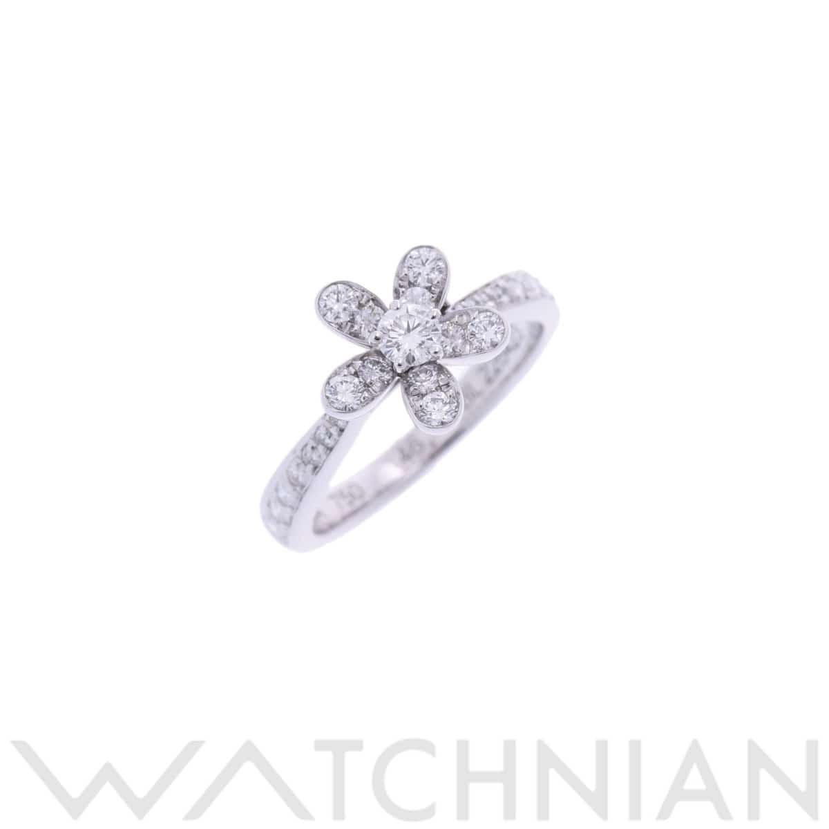 ヴァン クリーフ&アーペル ソクラテス リング #46 シルバー K18ホワイトゴールド WG レディース ジュエリー 【中古】【jewelry】