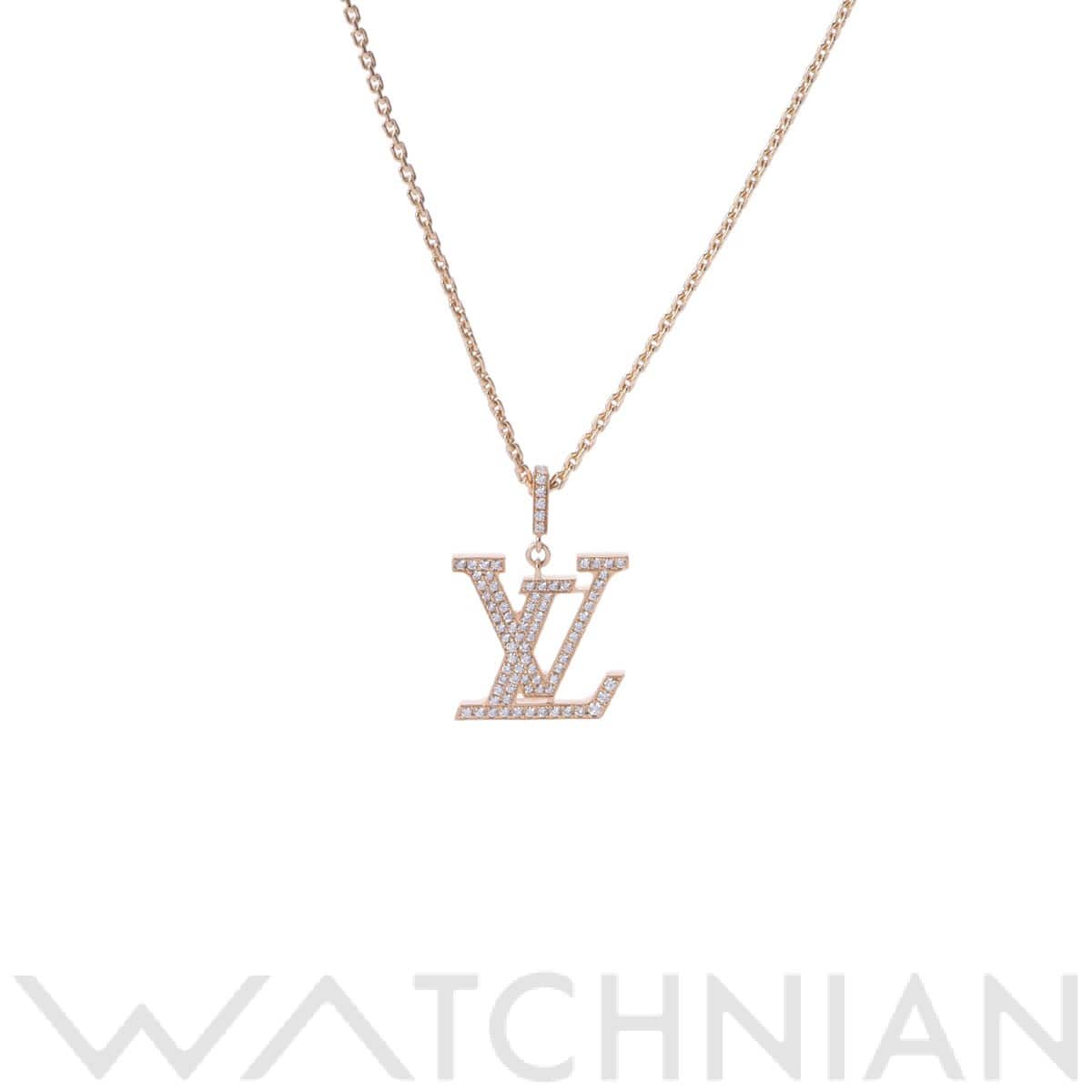 ルイ ヴィトン パンダンティフ LVネックレス GM ゴールド K18イエローゴールド YG レディース ジュエリー 【中古】【jewelry】