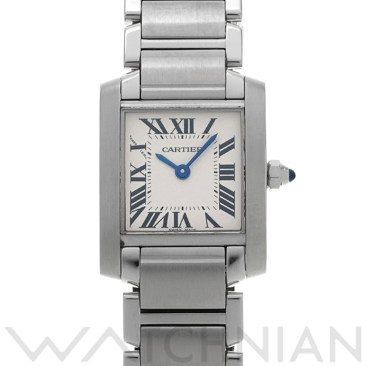 カルティエ タンク フランセーズ SM W51008Q3 シルバー レディース 時計 【中古】【wristwatch】