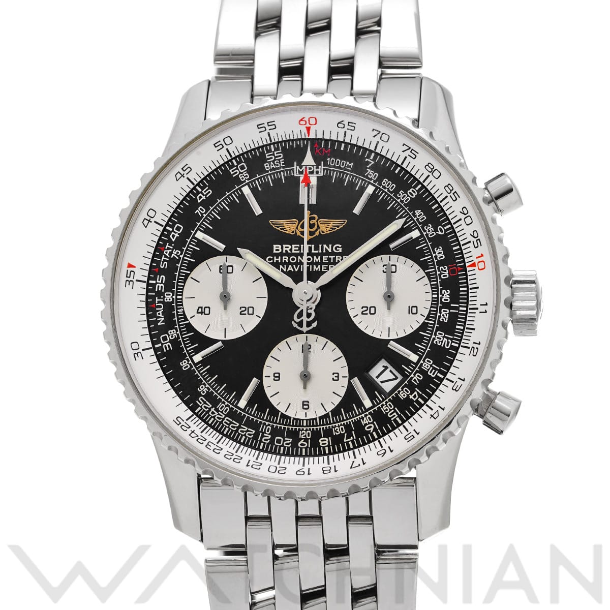 ブライトリング ナビタイマー A232B35NP ブラック/シルバー メンズ 時計 【中古】【wristwatch】