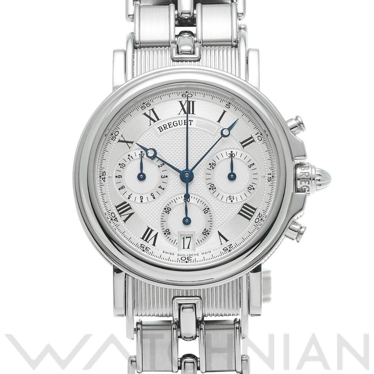 ブレゲ マリーン　クロノグラフ　プラチナ 3460PT/12/P90 シルバー メンズ 時計 【中古】【wristwatch】
