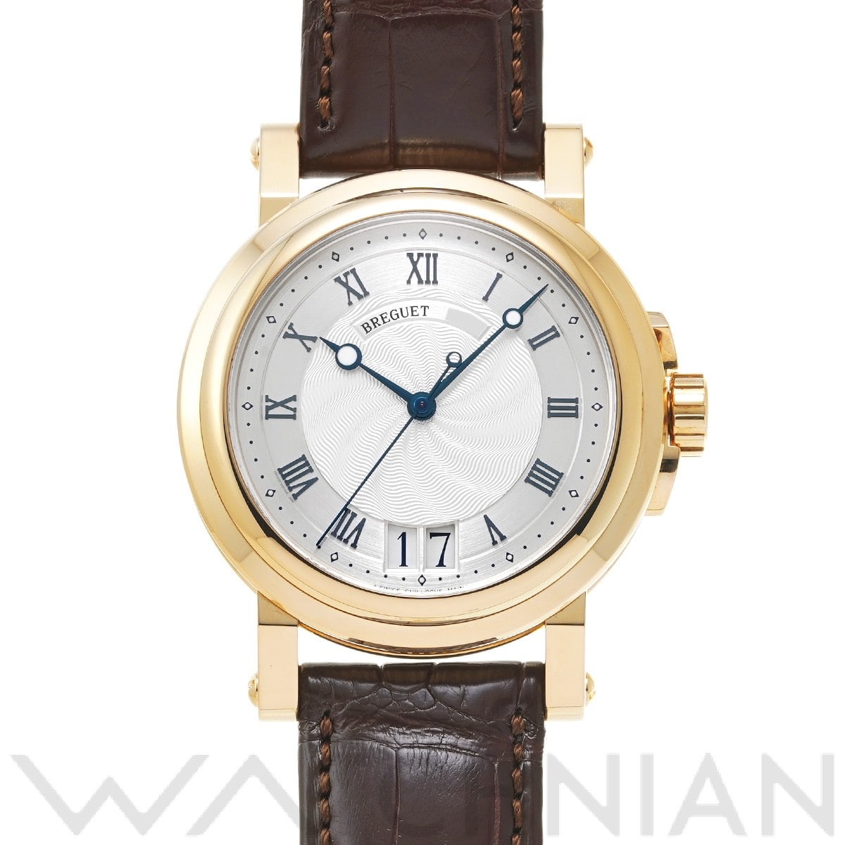 ブレゲ マリーン II ラージデイト 5817BA/12/9V8 シルバー メンズ 時計 【中古】【wristwatch】