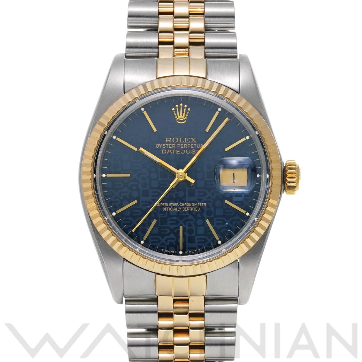 ロレックス デイトジャスト 16013 ブループリントコンピュータ メンズ 時計 【中古】【wristwatch】