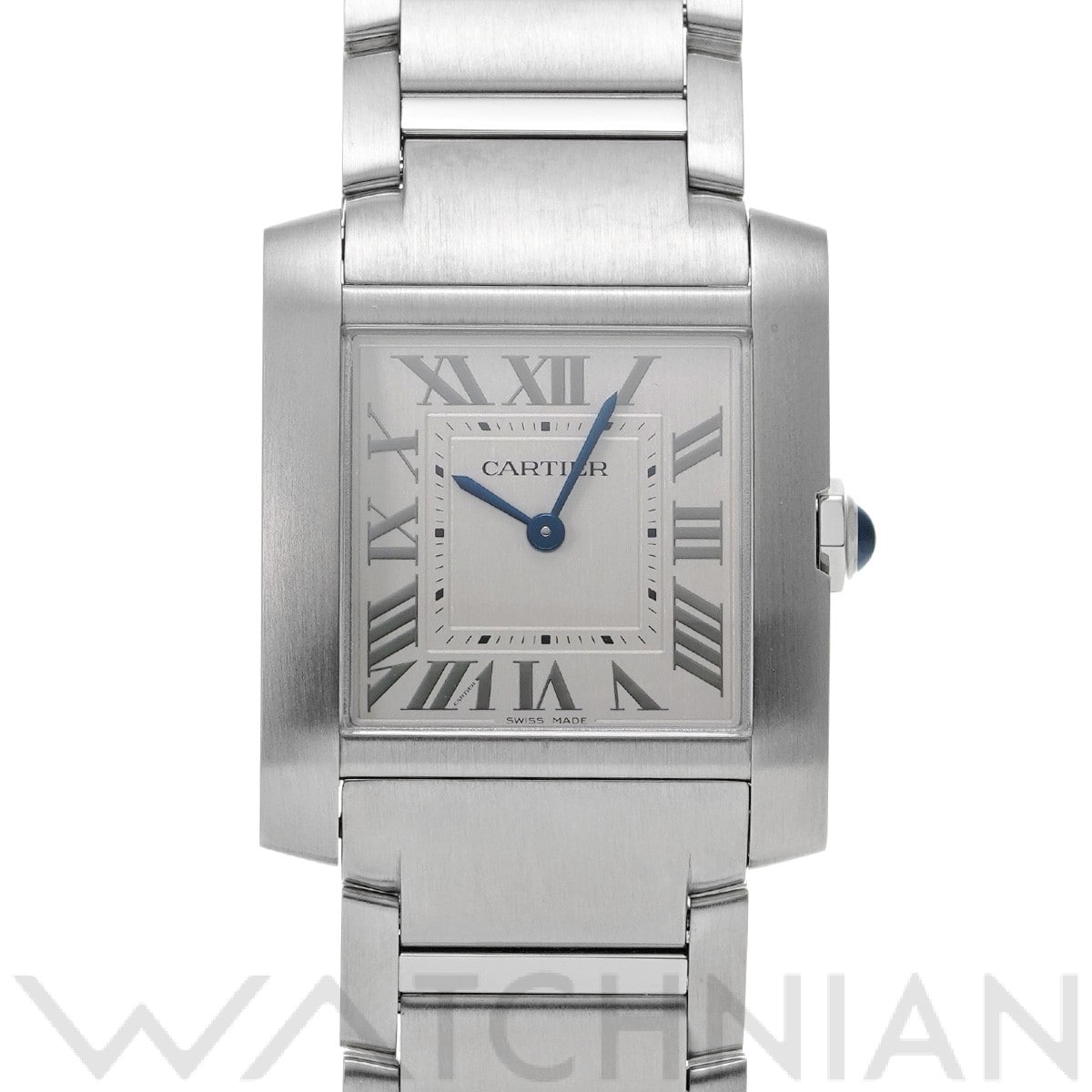 カルティエ タンク フランセーズ MM WSTA0074 シルバー ユニセックス 時計 【中古】【wristwatch】
