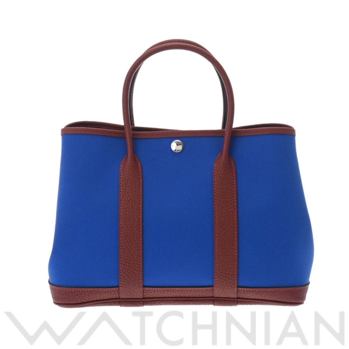 エルメス ガーデンパーティ TPM ブルービヤール トワルオフィシエ/ヴァッシュカントリー レディース バッグ 【未使用】【bag】